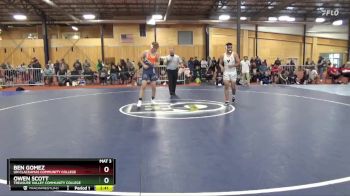 184 lbs Champ. Round 2 - Owen Scott, Treasure Valley Community College vs Ben Gomez, UN Clackamas Community College