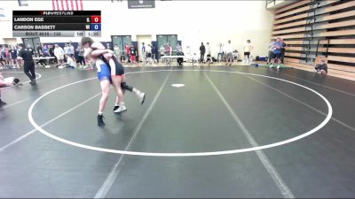 132 lbs Champ. Round 1 - Landon Ege, IL vs Carson Bassett, WI