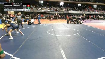 6A 113 lbs Champ. Round 1 - Kobe Dutcher, Katy Mayde Creek vs Kingston Stephens, Dallas Jesuit College Prep School