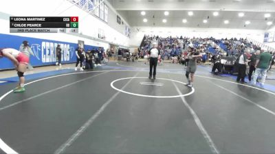 130 lbs 5th Place Match - Chrystal Benavidez, San Fernando vs Izabella Luna, Fullerton