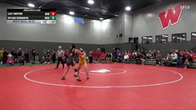 JV-32 lbs Round 1 - Lily Meyer, Marion vs Rylee Roberts, Meskwaki Settlement