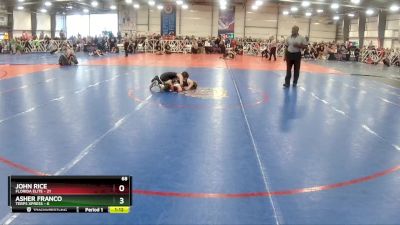 68 lbs Rd# 1 9:00am Friday - John Rice, Florida Elite vs Asher Franco, Terps XPress