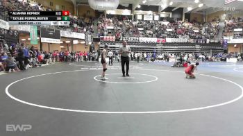 110 lbs Cons. Round 2 - Taylee Poppelreiter, St. Marys HS vs Aliahna Kepner, Rossville HS
