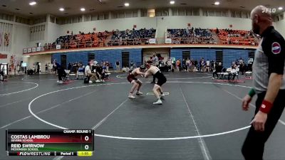 120 lbs Champ. Round 1 - Reid Swirnow, McDonogh School vs Costas Lambrou, Severn School