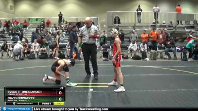 72 lbs Round 2 (4 Team) - David Nowaczyk, Brighton Orange vs Everett Dressander, Lowell WC Red