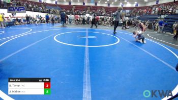 58 lbs Round Of 16 - Bailee Taylor, Tuttle Wrestling Club vs Jonathan Mabie, Choctaw Ironman Youth Wrestling