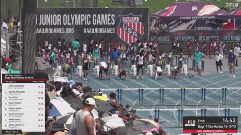 2026 AAU Junior Olympic Games - Youth Boys' 110m Hurdles, Finals 1 - Age 17-18