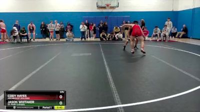 175 lbs Cons. Round 2 - Cody Hayes, Archbishop Spalding vs Jason Whitaker, St. Mary`s Ryken