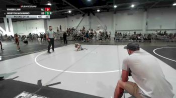 54 lbs Round Of 32 - Ryker Linn, Falls Academy vs Weston Molinaro, Rising Sun WC