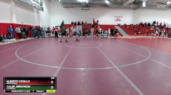 285 lbs 7th Place Match - Caleb Abramson, Lutheran vs Alberto Cedillo, Broomfield