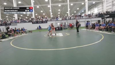 155 lbs Makaylee Cannon, Oklahoma vs Eloise Woolsey, New Mexico