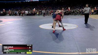 D4-120 lbs Cons. Semi - Finn Carlin, Gobles HS vs Caleb Potts, Addison HS