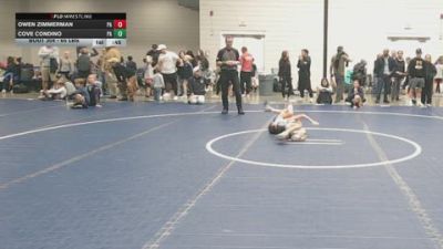 65 lbs Consi Of 8 #1 - Owen Zimmerman, PA vs Cove Condino, PA