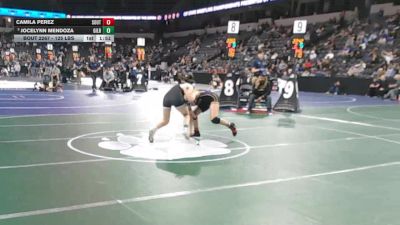 125 lbs Round Of 16 - Camila Perez, Southwest (EC) (SD) vs Jocelynn Mendoza, Gilroy (CC)