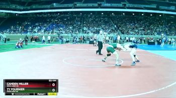 D2-144 lbs Champ. Round 1 - Ty Fournier, Freeland HS vs Camden Miller, Gull Lake HS