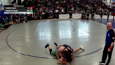 215 lbs Semifinal - Rodolfo Islas, Rancho vs Joseph Nicci, Faith Lutheran