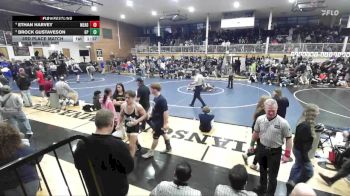 190 lbs 3rd Place Match - Brock Gustaveson, Gonzaga Prep vs Ethan Harvey, Mead