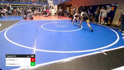 120 lbs Round Of 16 - Eli Phillips, Grove Takedown Club vs Vinny Heredia, Lawrence Elite