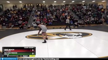 174 lbs Champ. Round 1 - Peyton Mocco, Missouri vs Zeke Beach, Little Rock