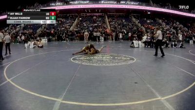 2A 165 lbs Cons. Round 1 - Jay Mills, Lincolnton High School vs Elijah Farrow, Northwood High School