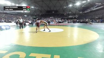 Boys 1A 165 lbs Semifinal - Cael Orth, Royal vs Gage Stutesman, Montesano