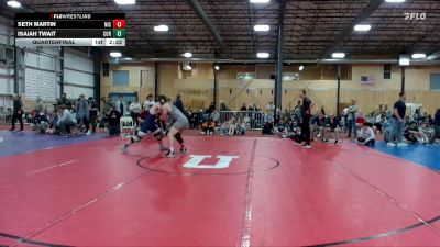 184 lbs Quarterfinal - Isaiah Twait, Corban University vs Seth Martin, North Idaho College