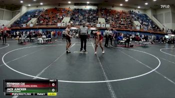 144 lbs Champ. Round 1 - Feynman Cai, Saint Andrew`s Episcopal School vs Jack Juncker, Landon School
