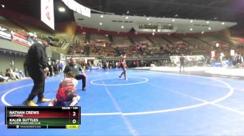 144 lbs Cons. Round 4 - Kaleb Suttles, Blazers Wrestling Club vs Nathan Crews, California