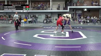 149 lbs Round 2 (4 Team) - Owen Adlfinger, Cornell College vs Cade Siebrecht, Central
