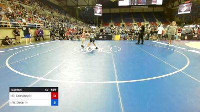 120 lbs Quarters - Rocco Cassioppi, IL vs Will Detar, PA