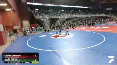 62 lbs Cons. Round 4 - Carter Gernhart, Powell Wrestling Club vs James Frimml, Worland Wrestling Club