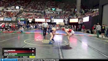 AA - 145 lbs Quarterfinal - Ian Mehrens, Helena vs Kale Baumann, Great Falls / MSDB