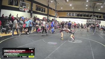 80 lbs Round 1 - Christopher Stsiapanau, Palmetto State Wrestling Acade vs Gennaro Patacca, KC Elite Training Center