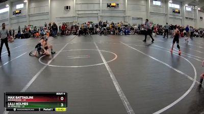 76 lbs Round 1 (8 Team) - Max Battaglini, ROUGHHOUSE vs Lilli Holmes, 84 Athletes