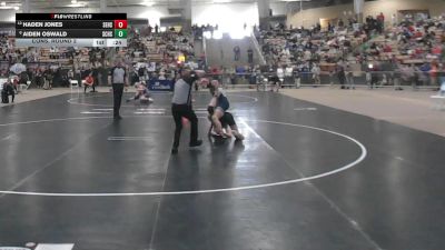 A 138 lbs Cons. Round 2 - Aiden Oswald, Station Camp High School vs Haden Jones, Sullivan East High School