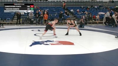 67 lbs Cons. Semis - Christopher Porto, Team Tugman Wrestling Club vs Brooks Ewertz, Wichita Training Center