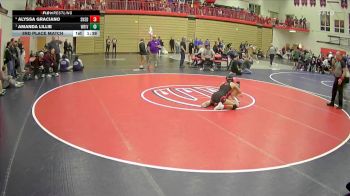 130 lbs 3rd Place Match - Amanda Lillie, White River vs Alyssa Graciano, Sunnyside