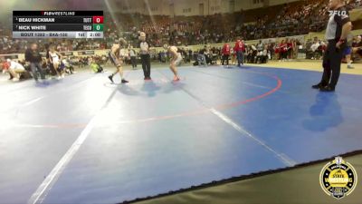 B4A-150 lbs Semifinal - Beau Hickman, Tuttle vs Nick White, Tecumseh