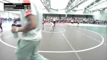 75-B lbs Quarterfinal - Colton Collins, Wrecking Crew Wrestling Academy vs Derek Melia, Shore Thing WC