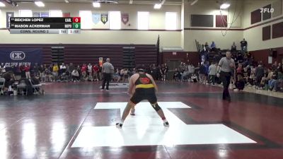 190 lbs Cons. Round 2 - Mason Ackerman, North Polk vs Reichen Lopez, Carlisle