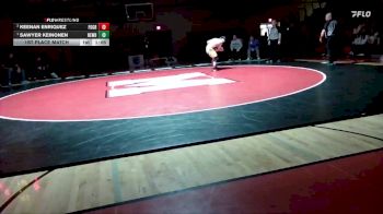 132 lbs 1st Place Match - Sawyer Keinonen, Newberg vs Keenan Enriquez, Forest Grove