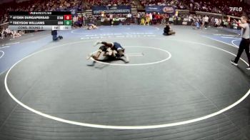 D 1 120 lbs Cons. Round 2 - Ayden Durgapersad, St. Amant vs Treyson Williams, Covington