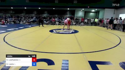 200 lbs Quarterfinal - Kitana Leafaatoto, NV vs Grace Leota, FL