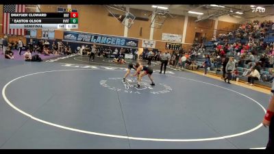 120 lbs Semifinal - Easton Olson, Riverton vs Drayger Cloward, Uintah