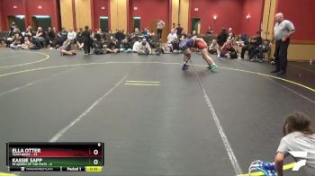 90 lbs Round 5 (6 Team) - Ella Otter, Team NBWC vs Kassie Sapp, MI Queen Of The Mats