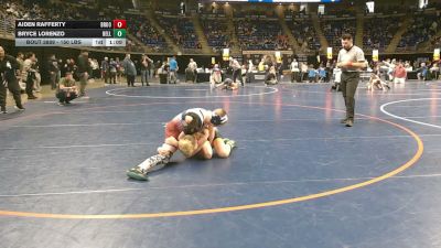150 lbs Quarterfinal - Aiden Rafferty, Brookville vs Bryce Lorenzo, Belle Vernon