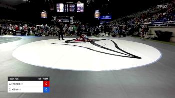 120 lbs Cons 64 #2 - Jack Francis, Connecticut vs Daxton Kline, Arkansas