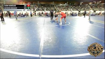 92 lbs Rr Rnd 2 - Casin Gonzales, ALL AMERICAN WRESTLING CLUB vs Jackson DeSalvo, Baton Rouge Training Center (BRTC)