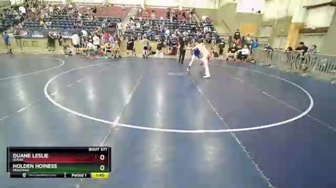 120 lbs Semifinal - Duane Leslie, Idaho vs Holden Hoiness, Montana