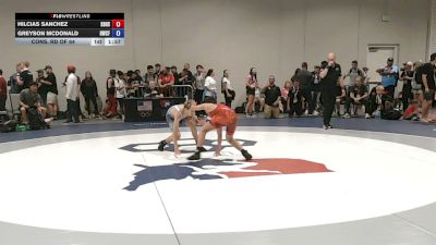 51 kg Cons. Rd Of 64 - Hilcias Sanchez, South Bakersfield High School Wrestling vs Greyson McDonald, Heatwave Wrestling Club FL
